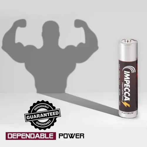 Vista 5 de IMPECCA Combo de baterías AA y AAA (54 unidades) de alto rendimiento multiusos, batería alcalina multiusos, potencia máxima de 10 años de vida útil