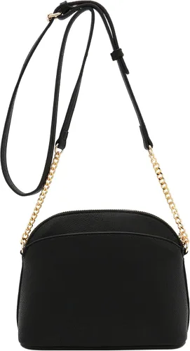 Vista 5 de FashionPuzzle Bolso cruzado pequeño de piel sintética con correa de cadena