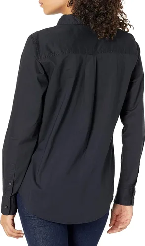 Vista 2 de Tienda Essentials - Camisa de popelina con botones, de manga larga y ajuste clásico para mujer