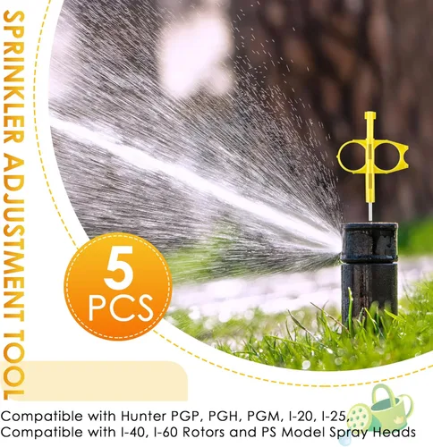 Vista 2 de Paquete de 5 herramientas de aspersor rotativas compatibles con Hunter PGP Ultra Rociador Cabeza Rotor Herramienta de ajuste de llave de cabezal