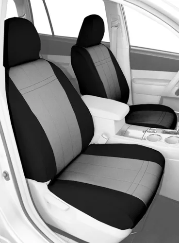 Vista 8 de CalTrend NeoSupreme - Fundas de asiento delanteras para Mazda MX-5 Miata 2016-2022, inserción y moldura negra Negro (Black Insert and Trim)