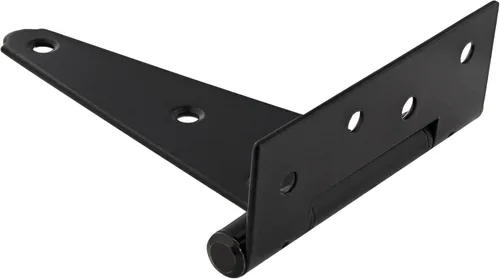 Vista 6 de Rural365 Bisagras triangulares para puerta, paquete de 4 – Bisagras de puerta de estilo granja resistentes de 6 pulgadas con correa en T
