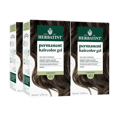 Vista 43 de Herbatint Tinte permanente para el cabello, castaño oscuro 3N, para una cobertura de hasta un 100% de canas de canas resistentes, sin amoníaco, sin