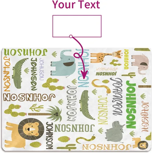 Vista 7 de Alfombra de juego personalizada para bebé, alfombra de gateo personalizada, decoración de dormitorio, alfombra de área de piso, alfombras para bebé