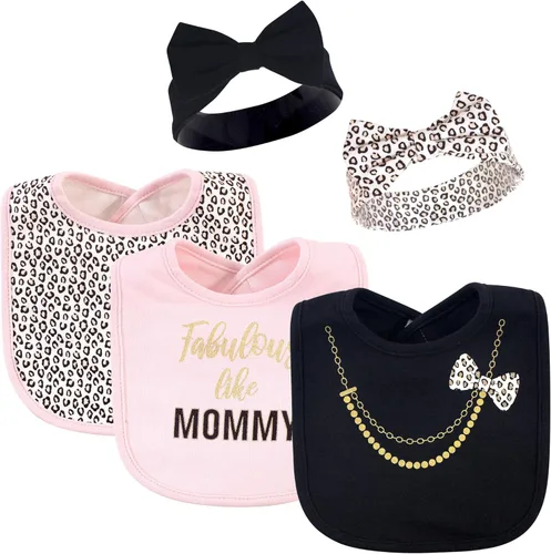 Vista 2 de Little Treasure baby-girls Bib and Headband Set