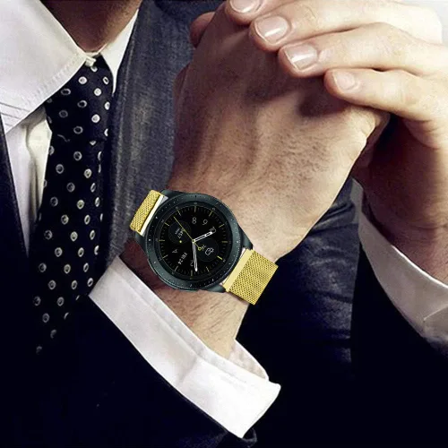 Vista 4 de Correa compatible con Samsung Galaxy Watch 6/6 Classic/Galaxy Watch 5/5 Pro / 4/4 Classic / 3 de 1.614 pulgadas, correa de repuesto de malla