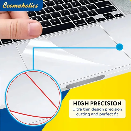 Vista 4 de Trackpad Protector para Alienware m15 R7 Gaming 15.6 pulgadas portátil Touch Pad cubierta con acabado mate transparente antiarañazos anti-agua