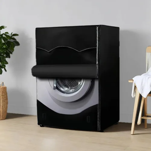 Vista 6 de 1 paquete de fundas para lavadora y secadora, cubierta impermeable de poliuretano 420D para lavadora de carga frontal, cubierta para secadora