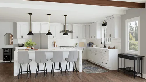 Vista 3 de Design House Brookings - Mueble base de cocina, 9 pulgadas, color blanco