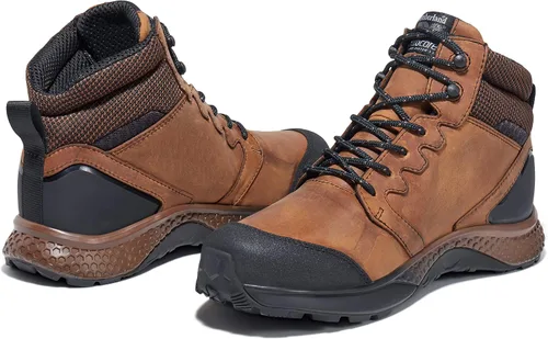Vista 7 de Timberland PRO - Botas de trabajo para hombre, punta suave Marrón/Negro