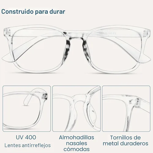 Vista 6 de Gaoye Eyewear Frames for Men - Blue Light Blocking Square Glasses, Anti UV Ray Computer Gaming, Blue Blockers for Women