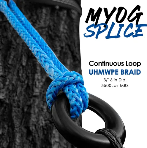 Vista 4 de emma kites Cable trenzado 100% UHMWPE 7/64 ~ 3/16 pulgadas (diámetro) resistente de servicio pesado. Resistente a la abrasión. Cable de utilidad