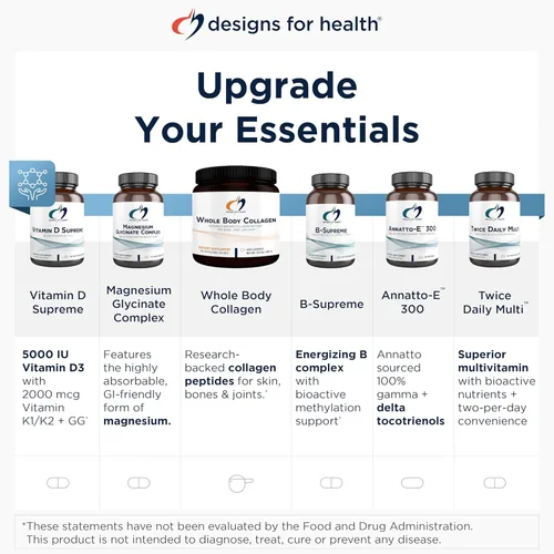 Vista 6 de Designs for Health Annatto-E 300 mg Tocotrienoles - Suplemento complejo de vitamina E DeltaGold con tocotrienoles Delta + Gamma - Cardiovascular