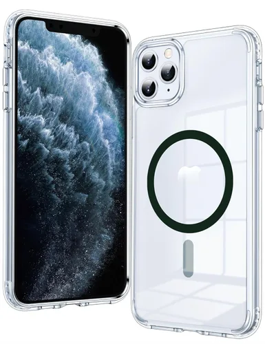 Vista 355 de FNTCASE para iPhone Air Case Clear: Fundas magnéticas para teléfono con protector de pantalla a prueba de caídas, compatibles con Magsafe, delgadas
