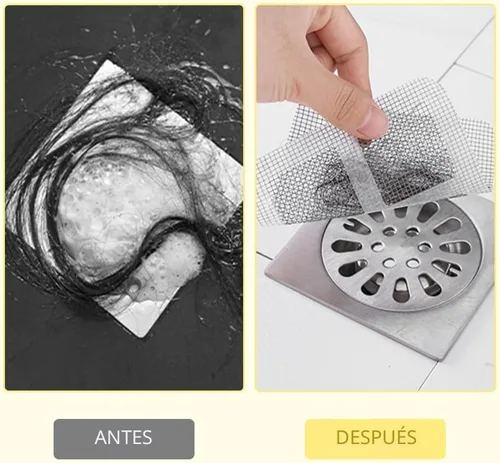 Vista 6 de Adhesivos desechables para drenaje de pelo, 2025 pegatinas mejoradas desechables para filtro de drenaje de piso, protector de drenaje de ducha