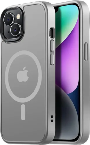 Vista 36 de Tigowos Funda Magnética para iPhone Air Compatible con MagSafe Resistente a Caídas de 16 Pies Cubierta Trasera con Sensación de Piel Mate a Prueba