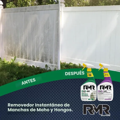 Vista 2 de RMR Brands Paquete de eliminación de moho y manchas de bricolaje, kit completo de eliminación de moho y prevención de moho, aerosol desinfectante
