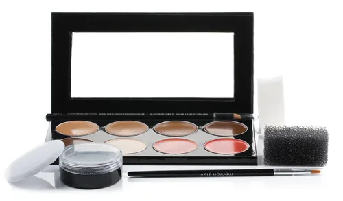 Vista 2 de Kit de maquillaje profesional Mehron Mini-Pro para estudiantes (Medio oscuro/Oscuro)