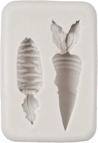 Vista 7 de Moldes para fondant de Pascua, moldes de silicona de conejo, zanahorias de conejo, molde de resina para decoración de pasteles, decoración