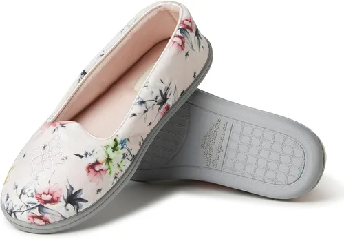 Vista 2 de Dearfoams - Rebecca Chenille cerrado espalda con pantuflas anchas