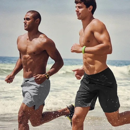 Vista 3 de COOFANDY Traje de baño para hombre de secado rápido, pantalones cortos de secado rápido