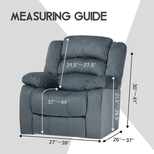 Vista 6 de ULTICOR Funda reclinable de terciopelo para sofá reclinable de 4 piezas, 1 asiento, fundas elásticas de terciopelo para sofá reclinable de 1 cojín