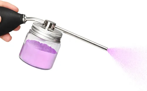 Noverlife Botellas de spray en polvo, 12.5G Herramientas de peluquería Botella de pulverización de fibra de construcción de cabello, pulverizador de