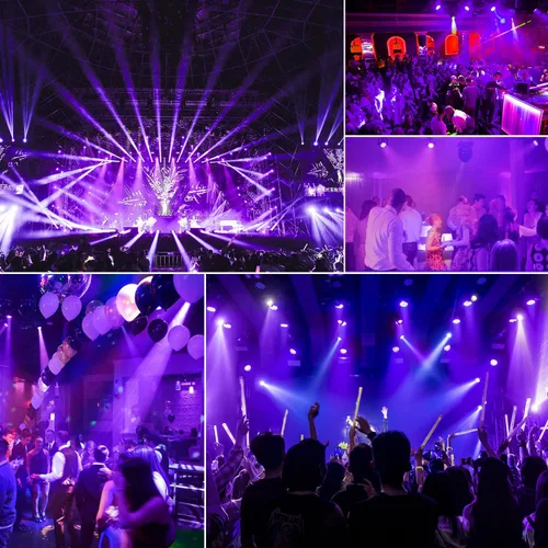 Vista 5 de 36 luces LED negras, luces de escenario UV de Czgor DMX/control remoto para discoteca, boda, fiesta, Halloween, espectáculo de música, pintura