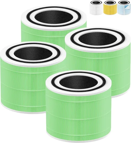 Vista 4 de Filtro de repuesto para removedor de humo Core 300 compatible con LEVOIT Filtro de repuesto Core 300-RF-SR para purificador de aire LEVOIT Core 300