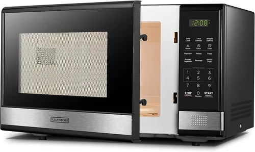 Vista 4 de BLACK+DECKER Horno digital de microondas (1.1 pies cúbicos) y aspiradora vertical giratoria sin bolsa BISSELL CleanView