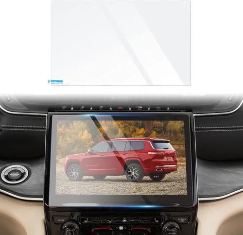 Autorder Protector de pantalla para Jeep Grand Cherokee L 2021 2022 2023 2024 2025 vidrio templado 9H pantalla de navegación pantalla táctil