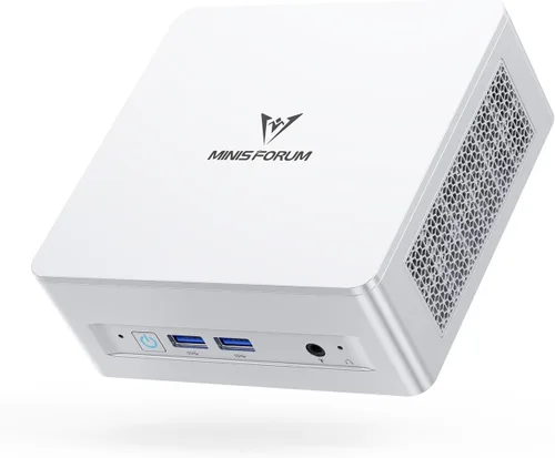 Vista 15 de MINISFORUM UM690L Slim Mini PC, AMD Ryzen 9 6900HX (8C/16T, hasta 4.9 GHz), 32 GB LPDDR5 y 1 TB PCIe 4.0 SSD Mini computadora de escritorio, DP/HDMI