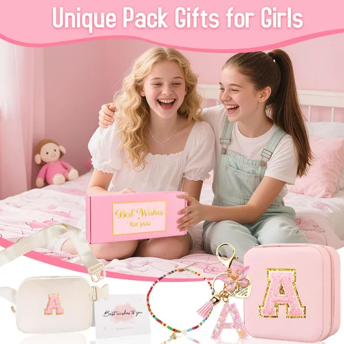 Vista 2 de Riñonera personalizada para niñas, Blanco Rosa, Small