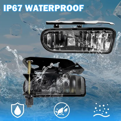 Vista 4 de Conjunto de luces antiniebla compatible con Cadillac Escalade/Escalade EXT/Escalade ESV 2002 2003 2004 2005 2006 con bombillas halógenas 880 12V 27W