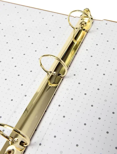 Vista 5 de russell+hazel Medallion Bookcloth Signature - Carpeta de 3 anillas, 10.75 x 12 pulgadas (31386)