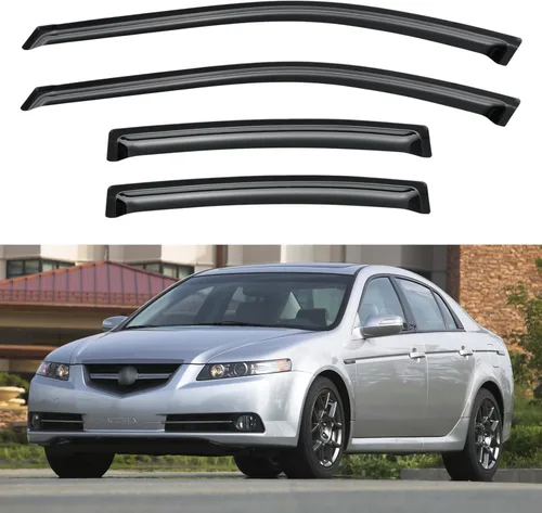 Vista 37 de Viseras de Ventana Protectores de Lluvia para Toyota Corolla 2009-2013, Deflectores de Viento de Ventilación de Ventana de Canal Externo Viseras