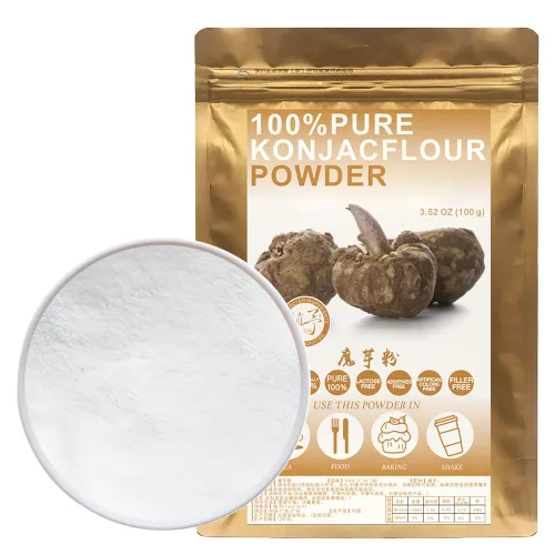 Polvo de Konjak puro 100% natural, 3.53 oz/3.52 onzas, polvo de goma Konjac para sustituto de almidón de maíz, espesante, libre de conservantes, sin