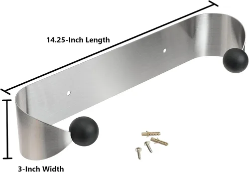 Vista 4 de Prodyne - Toallero de papel para debajo del gabinete, color plateado y negro