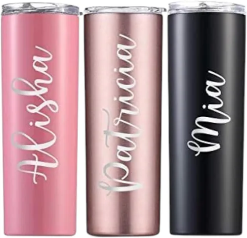 Personalized Custom Name Tumbler Gift 20 Oz Stainless Steel Slide Lid