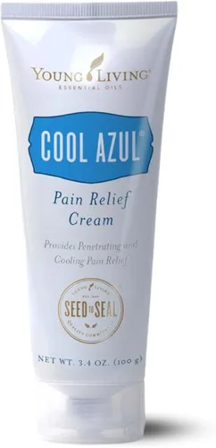 Young Living Cool Azul Crema para aliviar el dolor, mezcla refrescante de mentol con aceites esenciales de gaulteria y menta, aroma vigorizante,