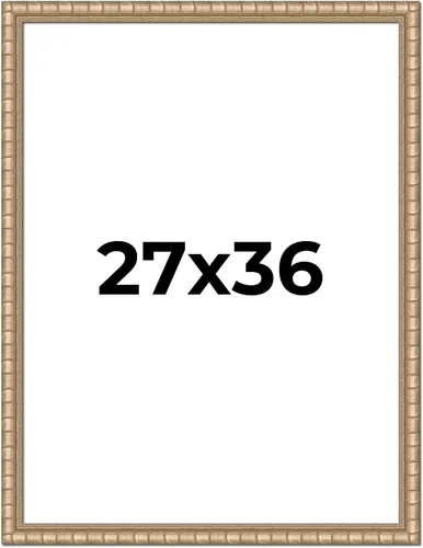 Vista 63 de 24x24 Frame Silver Bamboo Solid Wood Picture Frame 1.5 Inch Moulding Width Interior Frame Depth 0.5 Inches Beechey Bamboo Frame with UV