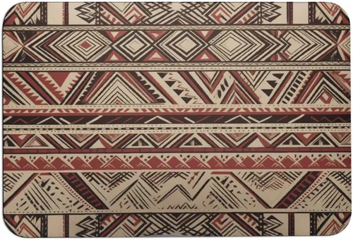 Vista 12 de Bath Mat Rug Rustic Green Fair Isle Holiday Print Thin Diatomaceous Earth Bath Mat Forest Green Knit Super Absorbent Ultra Thin Bathroom Rugs Fit