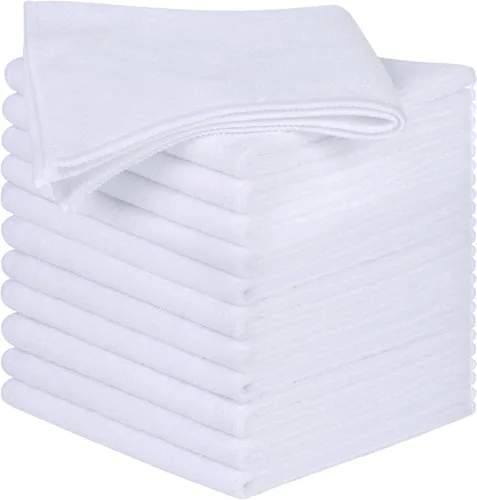Vista 12 de SINLAND Trapo de microfibra absorbente de limpieza para cocina, paño de secado rápido, sin rayas, trapos de vidrio, 12 x 12 pulgadas, paquete de 12