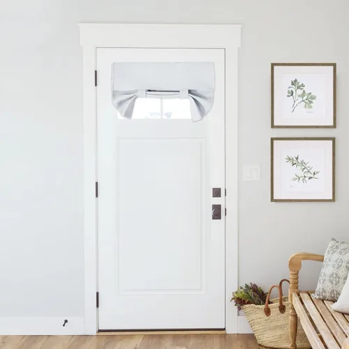 Vista 44 de Pony Dance Cortinas de puerta de luz lateral para puerta delantera, persianas opacas con aislamiento térmico para puerta francesa, privacidad