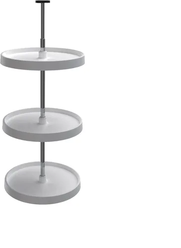 Vista 9 de REV-A-SHELF Value Line - Susans de polímero de círculo completo con 3 estantes para gabinetes de pared esquineros de 39 a 42 pulgadas de alto