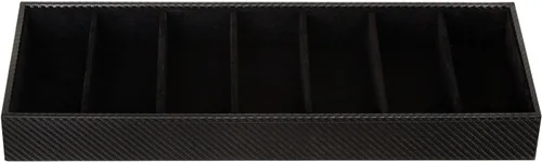 Vista 6 de J JACKCUBE DESIGN MK378 - Estuche de almacenamiento de gafas de cuero con 7 compartimentos