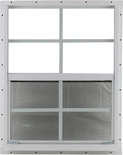 Vista 2 de Shed Windows and More Cobertizo de almacenamiento de ventana de 18 x 23 pulgadas, color blanco, cobertizo de almacenamiento de ventana de cobertizo