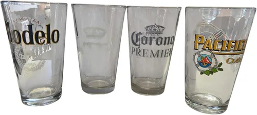 Vista 6 de Beers of Mexico - Juego de 4 vasos de pinta