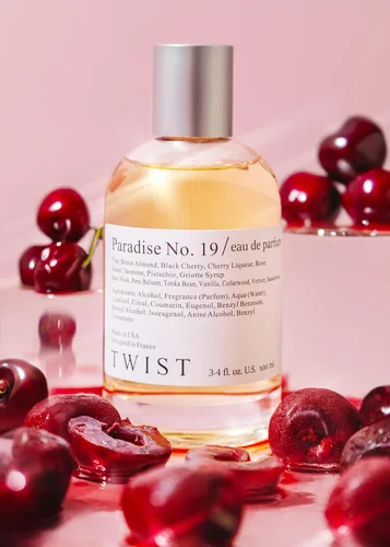 Vista 5 de Twist - Eau De Parfum Paradise No. 19, inspirado en Lost Cherry de Tom Ford, perfume de larga duración, sin parabenos, vegano, ingredientes limpios