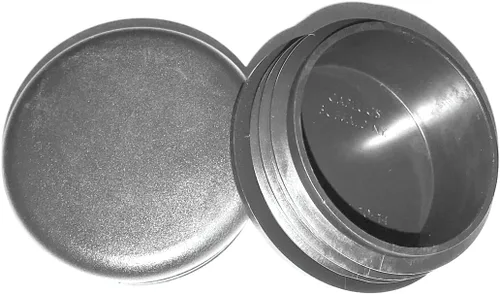 SBD (paquete de 2) tapas redondas de plástico negras de 2-1/4 pulgadas (10-14 Ga 1.99"-2.08" ID - 2.25 pulgadas de diámetro)